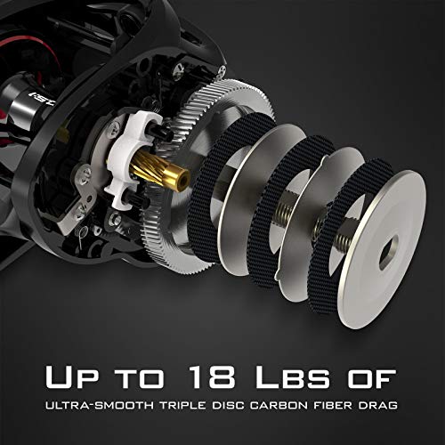 10.5:1 Gear Ratio Baitcasting Reel G589370