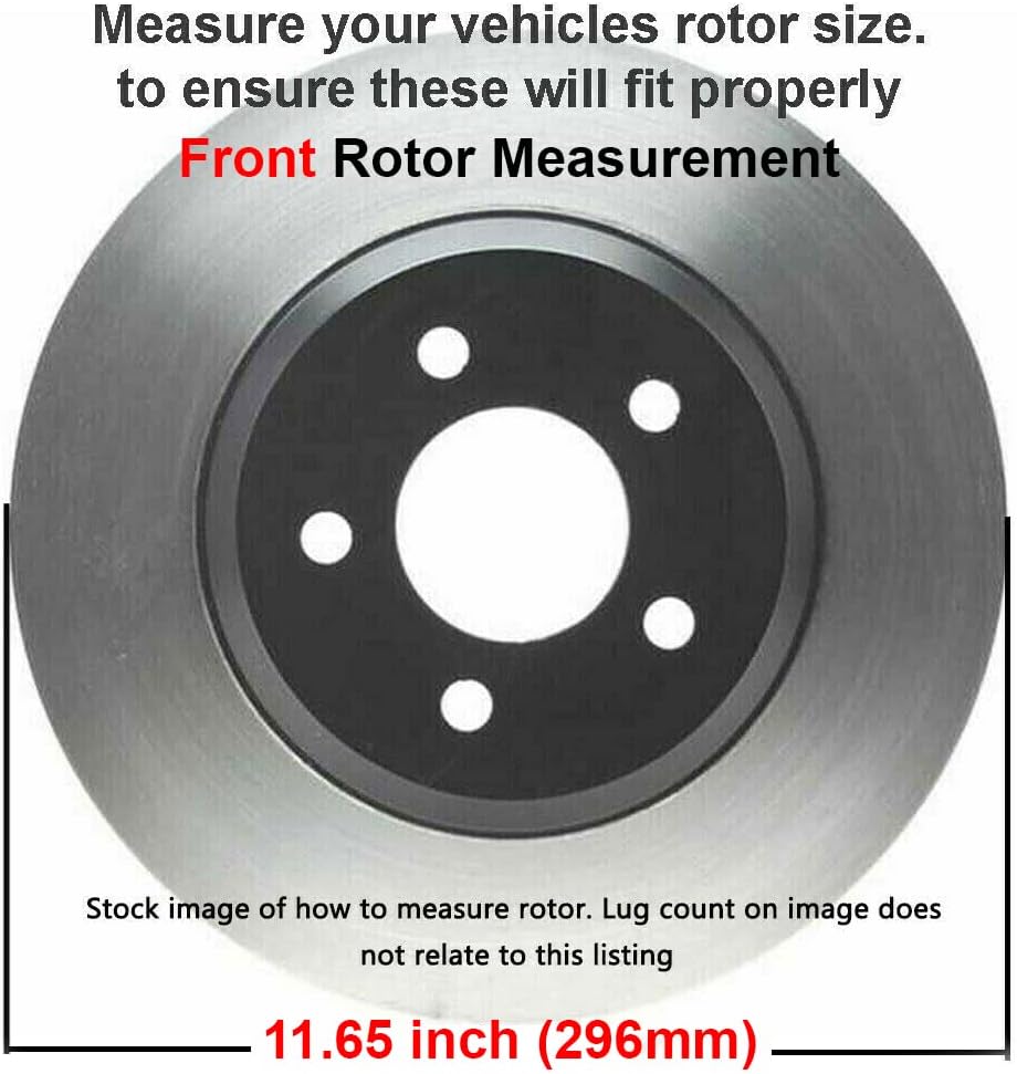 10pc Front and Rear Disc Rotor and Brake Pad Set S2906