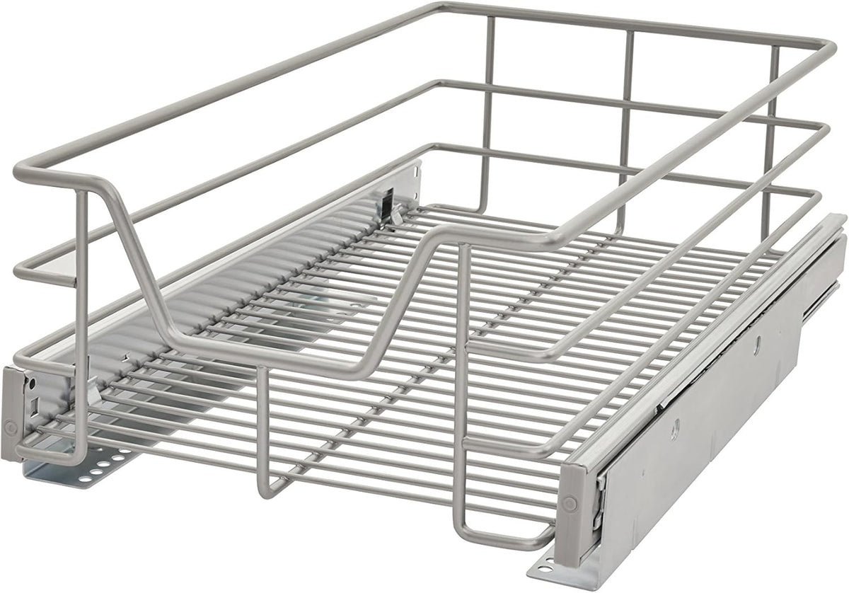 11.5-Inch Wide Kitchen Single Tier Cabinet Pull Out Basket P91887