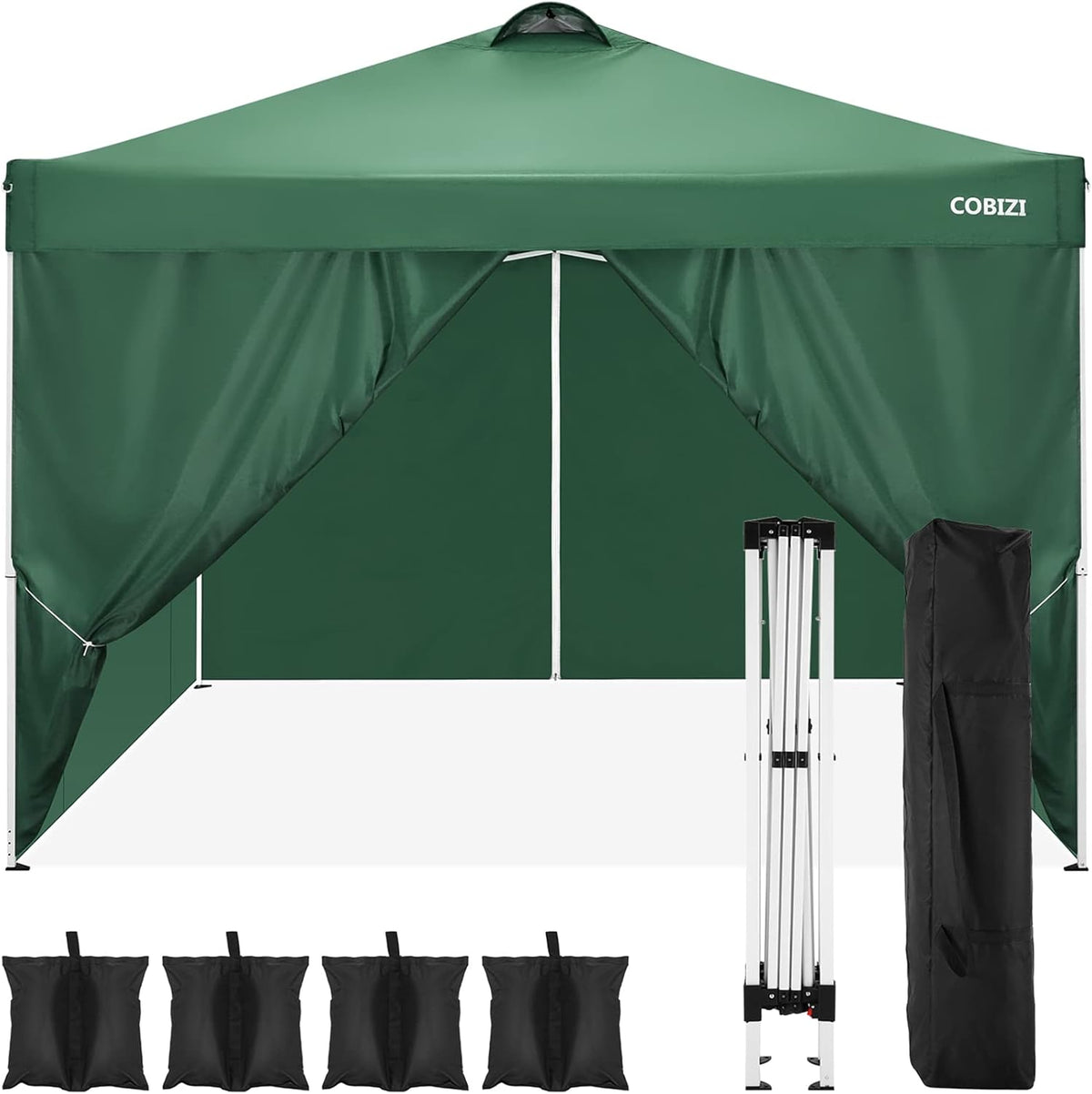 10x10 FT Outdoor Portable Canopy Tent with Sidewalls C338615