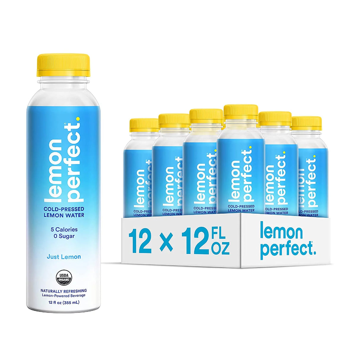 12-Pack 12 fl oz Cold-Pressed Lemon Water F579