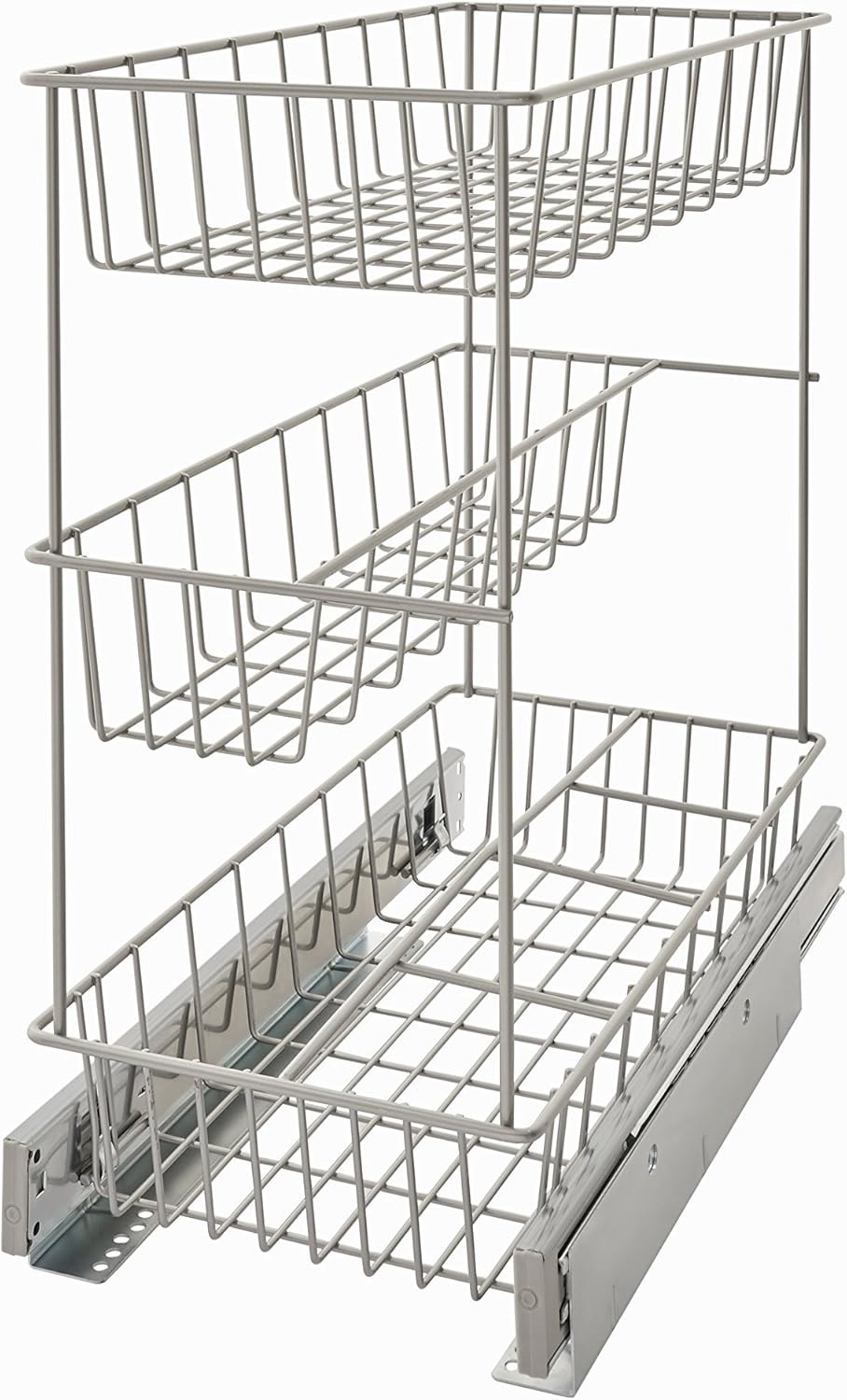 11.5-Inch Wide Kitchen Single Tier Cabinet Pull Out Basket P91887