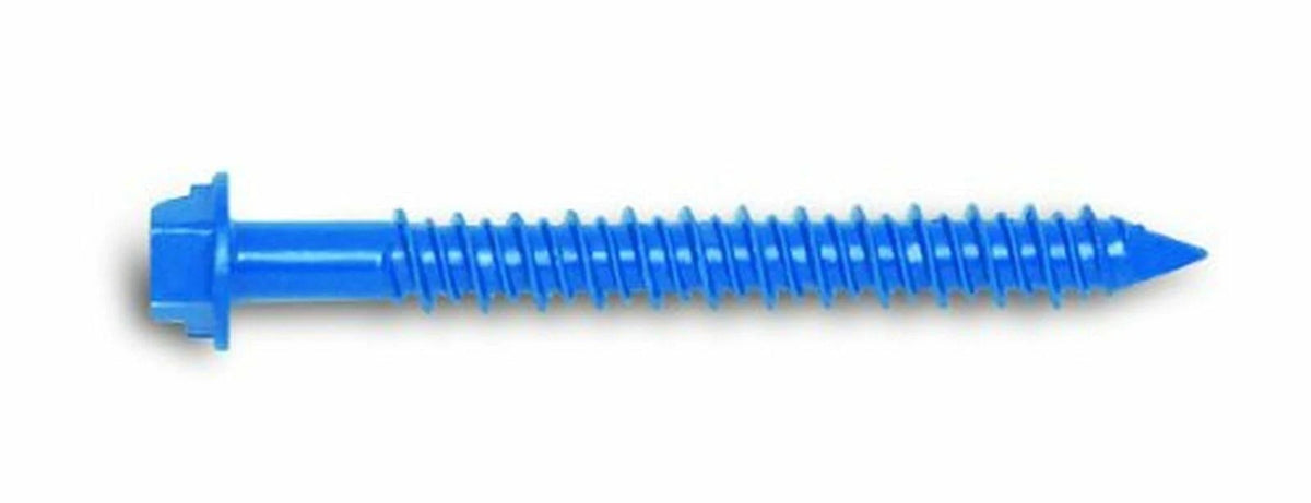 1/4-Inch by 5-Inch Hex Head Carbon Steel Screw Anchor, 100 per Z829