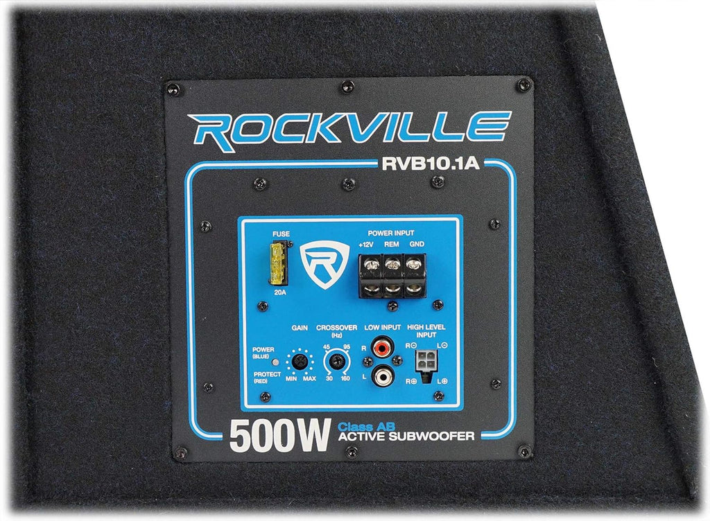 10 Inch 500W Powered Car Subwoofer with Enclosure Box F684585