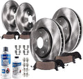 10pc Front and Rear Disc Rotor and Brake Pad Set S2906
