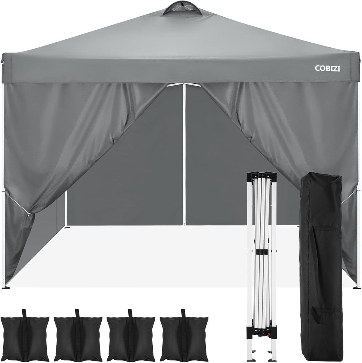 10x10 FT Outdoor Portable Canopy Tent with Sidewalls C338615